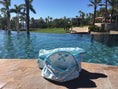 Load image into Gallery viewer, Set of two MyBeachMate mesh accessory bags (large & small) for travel organization. Transparent bags perfect for storing beach essentials.
